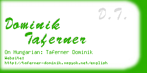 dominik taferner business card